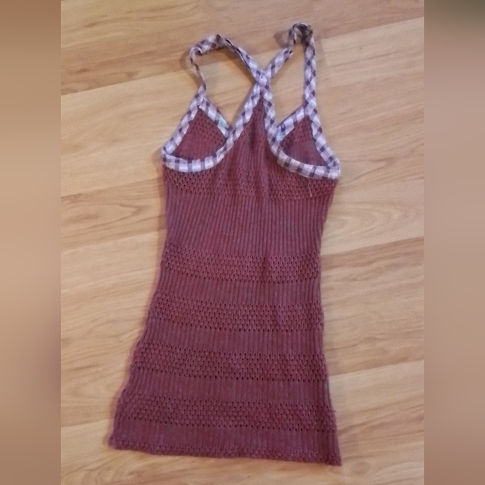 Free People Plaid Trim Knit Tank - Picture 5 of 10